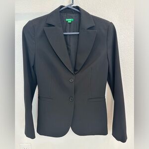 United Colors Of Benetton Women's Black Tailored Blazer